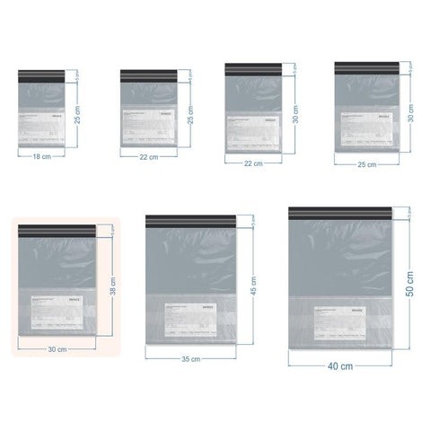 30x38+5cm Cepli Kargo Poşeti