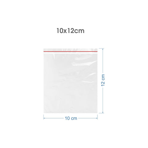 10x12cm Şeffaf Kilitli Poşet