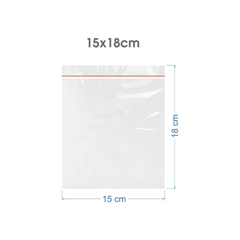 15x18cm Şeffaf Kilitli Poşet
