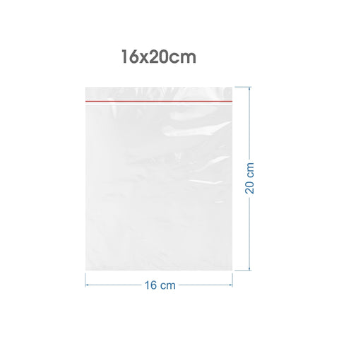 16x20cm Şeffaf Kilitli Poşet