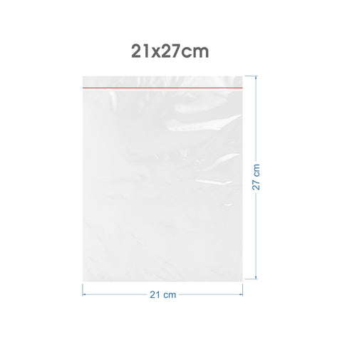 21x27cm Şeffaf Kilitli Poşet