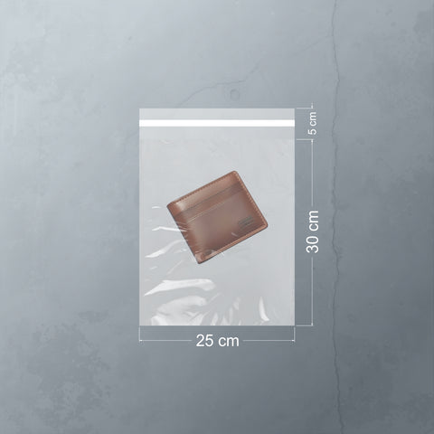 25x30+5cm Buzlu Şeffaf Kargo Poşeti