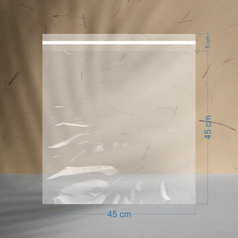 45x45+5cm Buzlu Şeffaf Kargo Poşeti