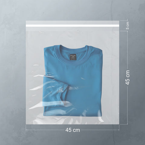 45x45+5cm Buzlu Şeffaf Kargo Poşeti