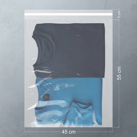 45x55+5cm Buzlu Şeffaf Kargo Poşeti