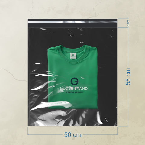 50x55+5cm Tek Taraf Şeffaf Kargo Poşeti