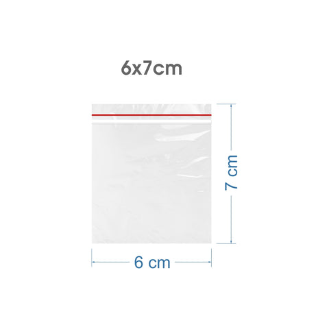 6x7cm Şeffaf Kilitli Poşet