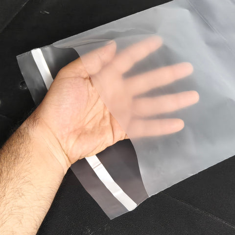 45x55+5cm Buzlu Şeffaf Kargo Poşeti